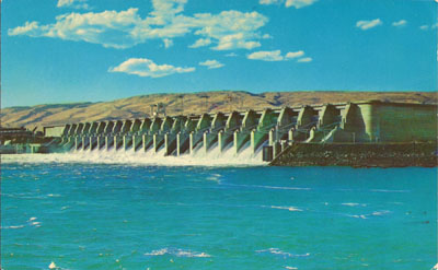 The Dalles Dam, which flooded Celilo Falls in the 1950s.