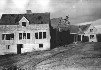 Vacant and unoccupied Delake Rod and Gun Club as seen in 1960.