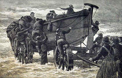 A wave breaks over the almost-submerged hull of the Mimi. Inside that hull are the bodies of drowned German sailors, trapped inside when the vessel capsized.