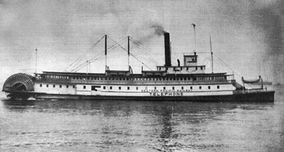 The 'Telephone' after being rebuilt, operating in ferry service for Western Pacific Railway.